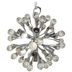 Italian Sputnik Murano Glass Spheres Petit Chandelier