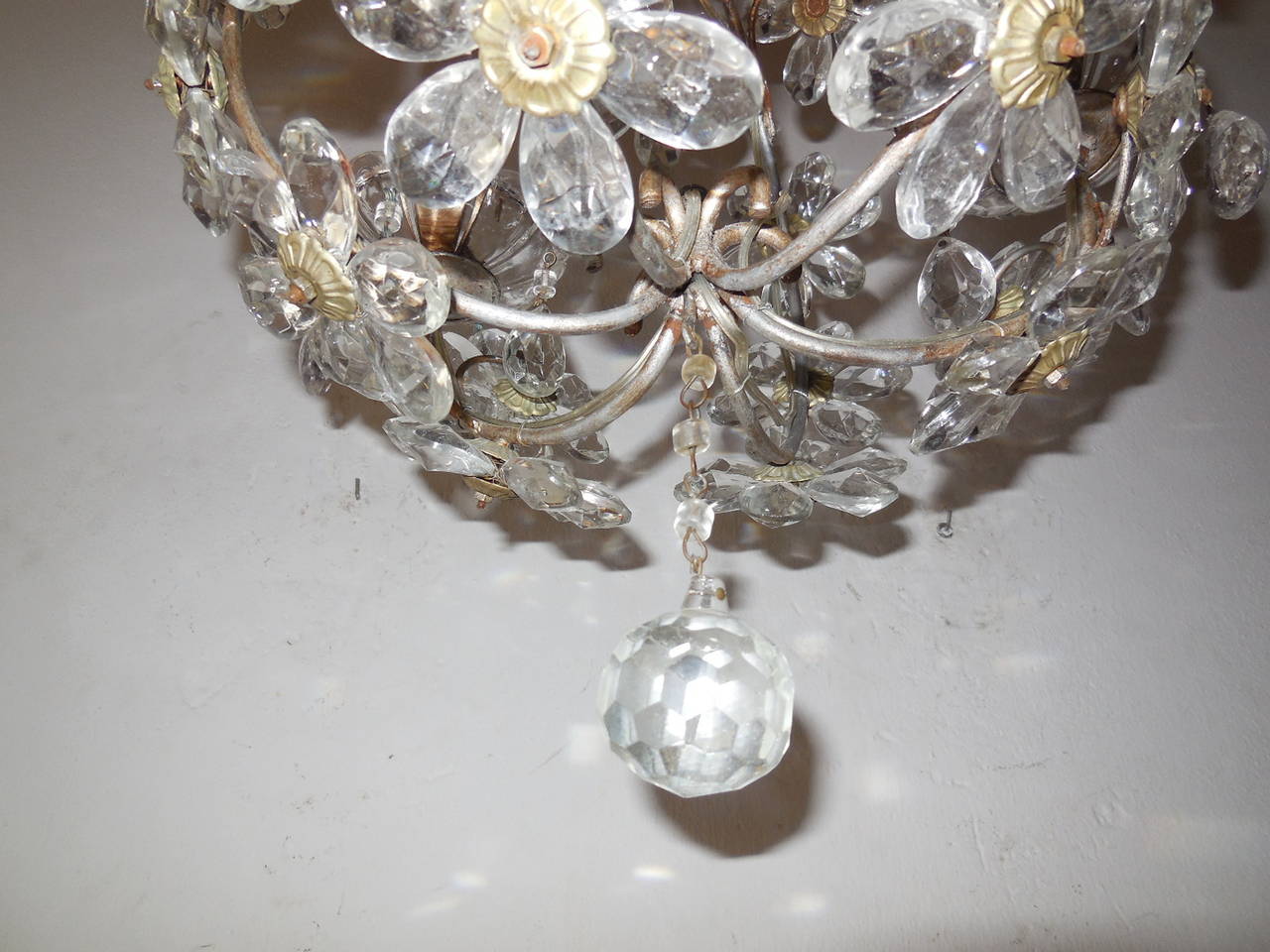 Crystal Prisms Ball Flowers French Chandelier 2