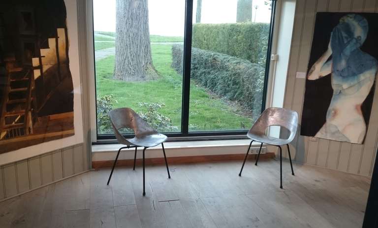 Set of Three Pierre Guariche Tonneau Chairs In Good Condition In Hem, NL