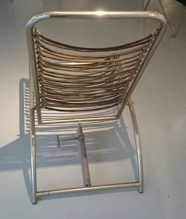 French Modernist Sandows Chair, René Herbst For Sale