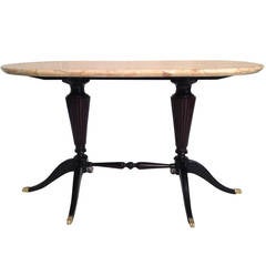 Paolo Buffa Cocktail Table with Marble Top for Fratelli Cassina