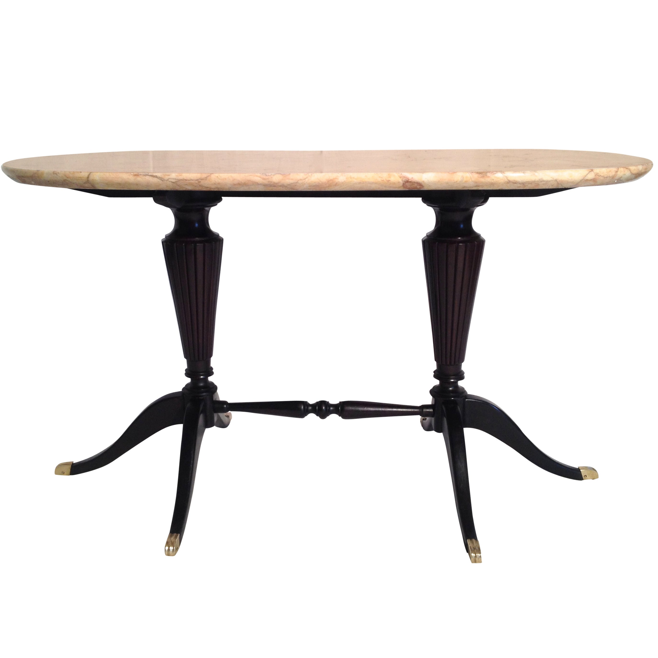 Paolo Buffa Cocktail Table with Marble Top for Fratelli Cassina For Sale