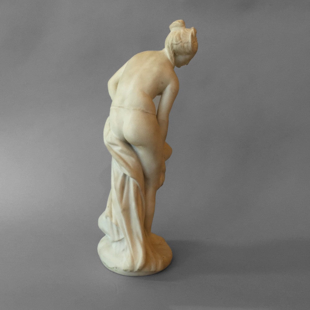 French A 19th Century Marble Figure of Venus Bathing