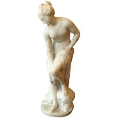 A 19th Century Marble Figure of Venus Bathing