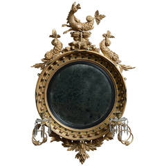 A Fine Early 19th Century Convex Mirror