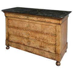 A 19th Century Burr Walnut Commode