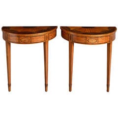 Antique Pair of Late 18th Century Console Tables