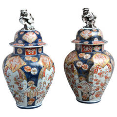 19th Century Pair of Samson Vases