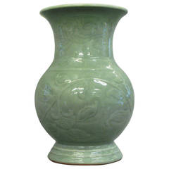 20th Century Celadon Vase