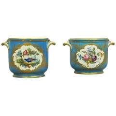 18th Century Pair of Sévres Cache Pots