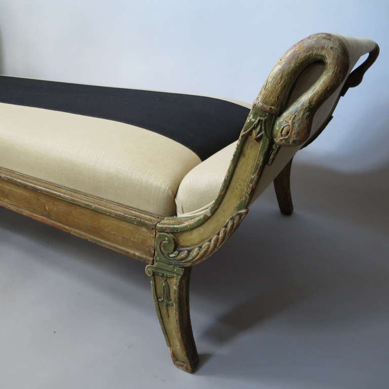 French Empire Period Chaise Lounge