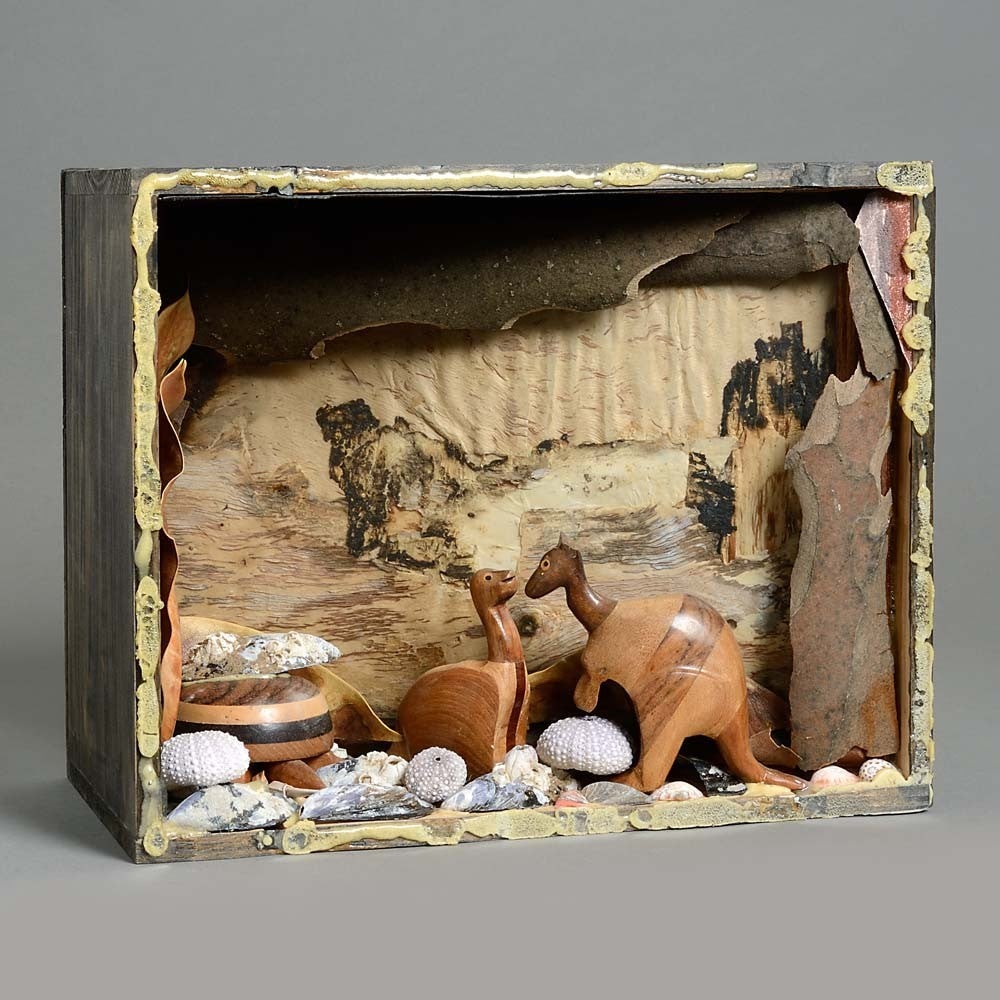 Desert Australia,  Diorama Box with Kangaroos and Outback by Andrew  Sinclair at 1stDibs