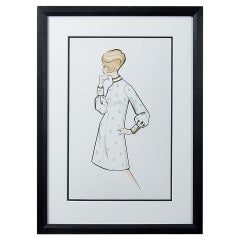 Sir Norman Hartnell, Mid-20th Century Fashion Illustration