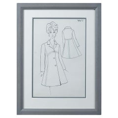 Louis Vuitton Fashion Sketches - 2 For Sale on 1stDibs