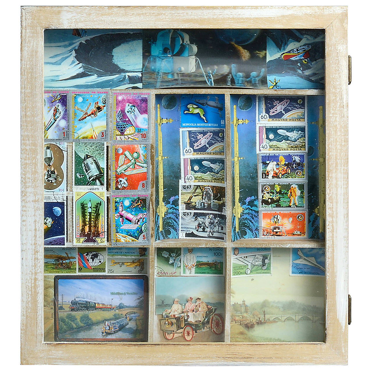 "Transport Fantasie," wall box diorama by Andrew Sinclair For Sale