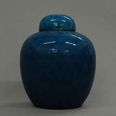A 20th Century Turquoise Jar and Cover