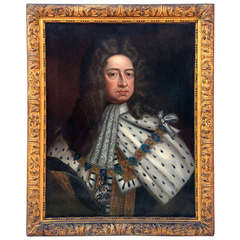 Portrait of George I - Studio of Sir Godfrey Kneller