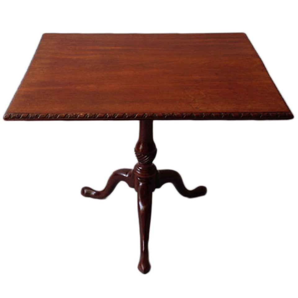 An 18th Century George III Mahogany Tripod Table