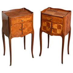 Pair of Louis XV Style Bedside Cabinets or Night Stands