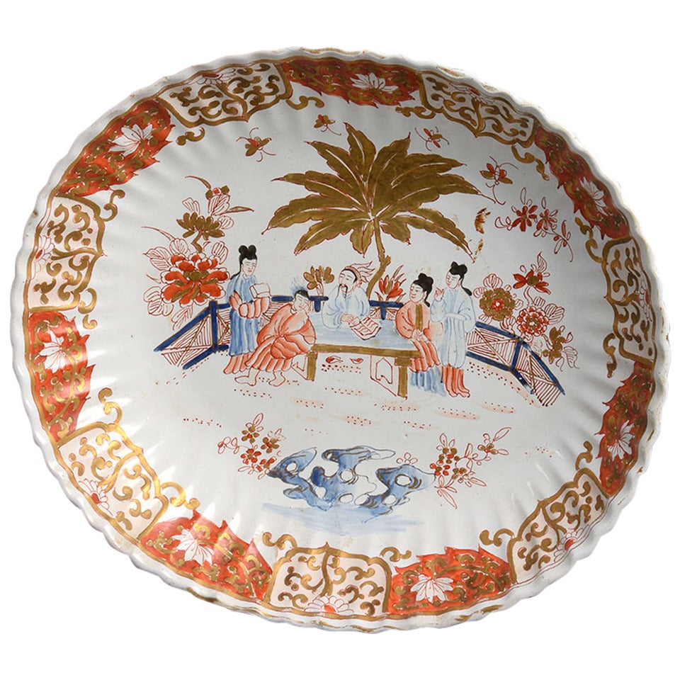 18th Century Delftware Chinoiserie Bowl