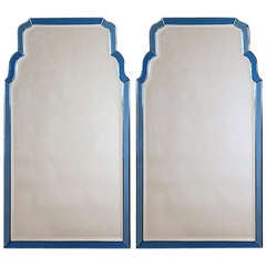 Pair of Midcentury Queen Anne Style Pier Mirrors