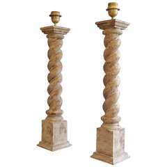 A Pair of 20th Century Chenonceau Lamp Bases