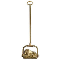 Tall 19th Century Brass Door Porter or Doorstop