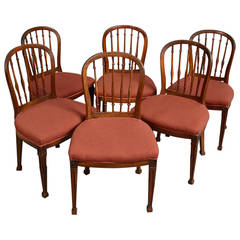 Set of Six 18th Century Mahogany Side or Dining Chairs Set of Six 18th Century Mahogany Side or Dining Chairs