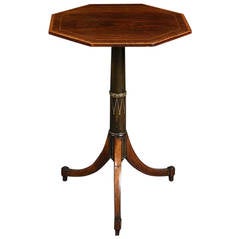 Late 18th Century Octagonal Rosewood Occasional Table