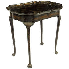 19th Century Lacquer Tray Table