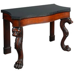 19th Century Regency Period Mahogany Console Table