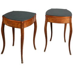 Pair of 19th Century Walnut Bedside Tables