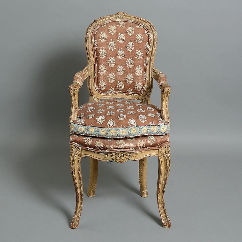 French Pair of 18th Century Louis XV Period Child's Chairs