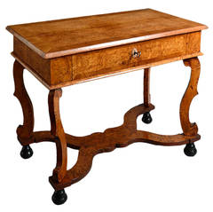Early 18th Century Burr Ash and Elm Side Table