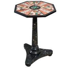 Antique A Pietra Dura Derbyshire Table