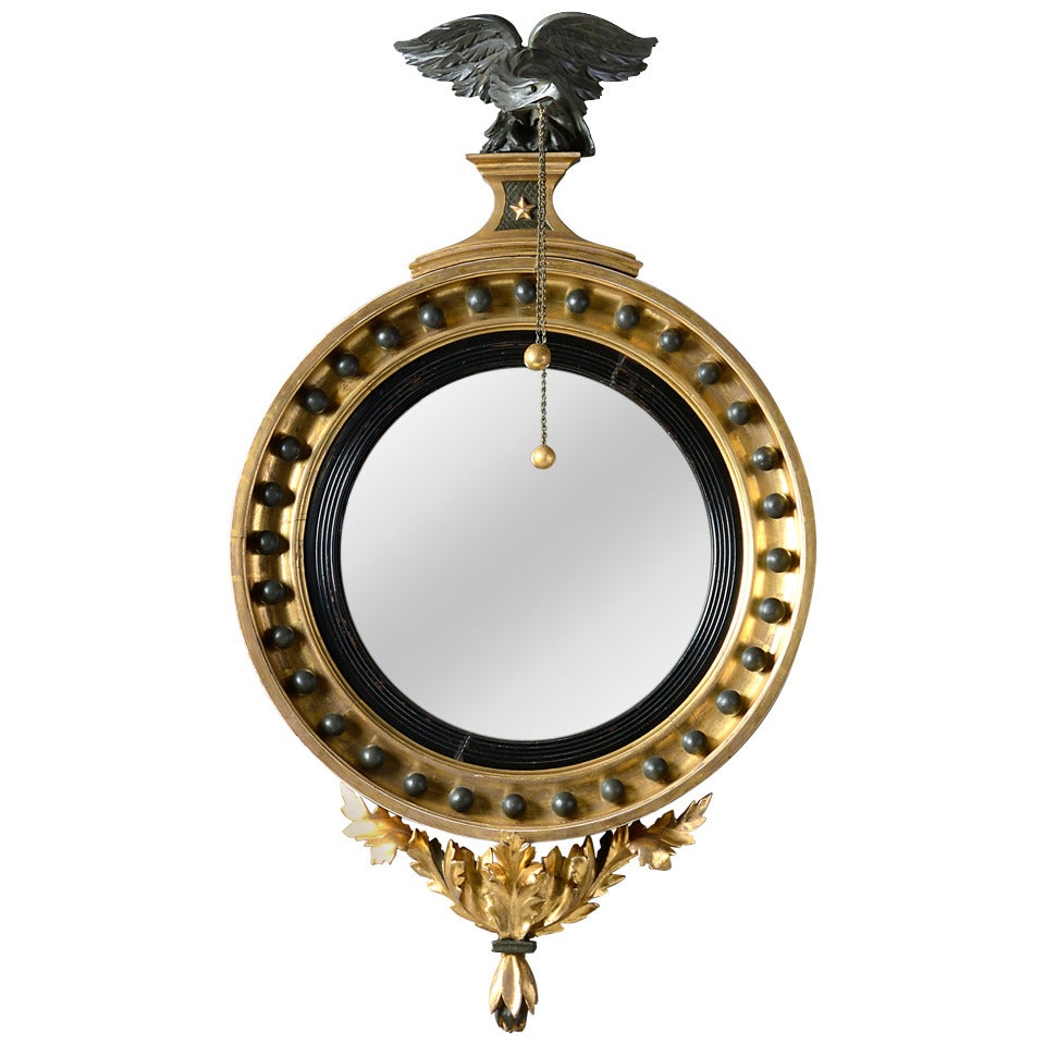 A 19th Century Regency Period Convex Mirror