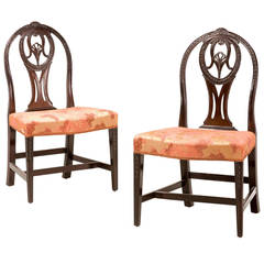 Pair of George III Irish Mahogany Side Chairs 6