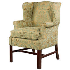 20th Century Mahogany Framed Wing Chair 9