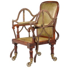19th Century Mahogany Framed Carrying Chair