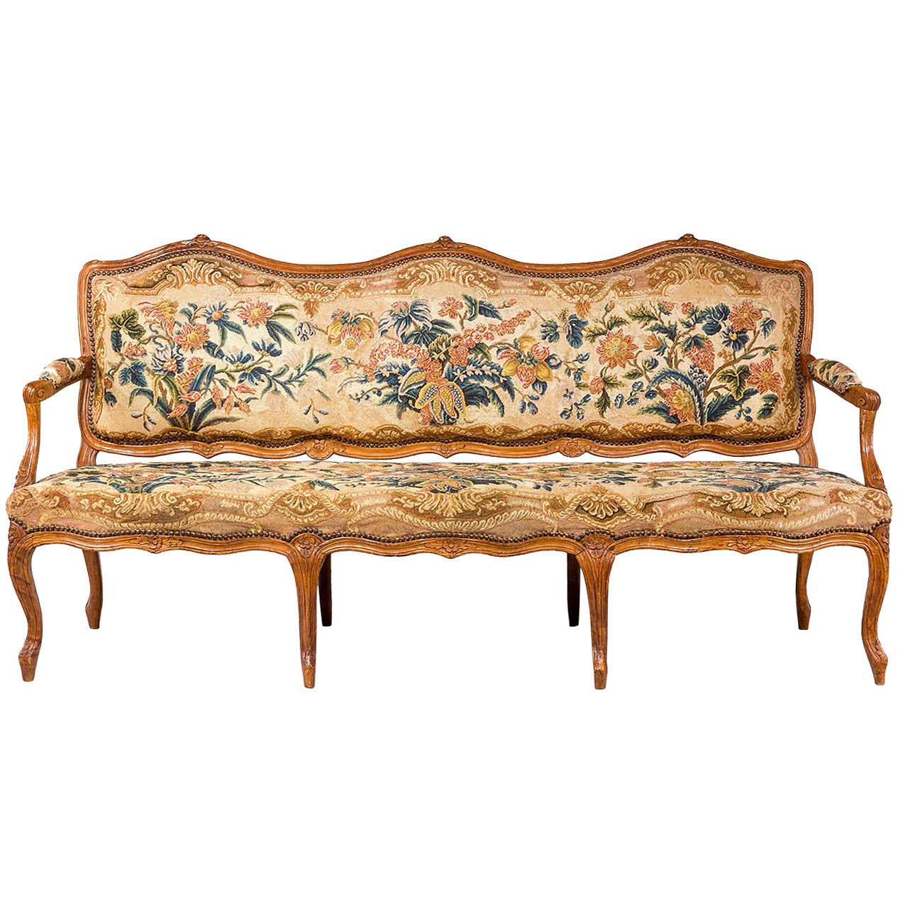 Louis XV Beech Framed Sofa