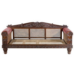 Mid-19th Century Indo-Portugese Rosewood Sofa 11