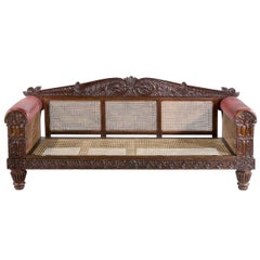 Indo-portugiesisches Sofa aus der Mitte des 19.