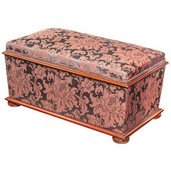 Regency Period Mahogany Framed Ottoman 3