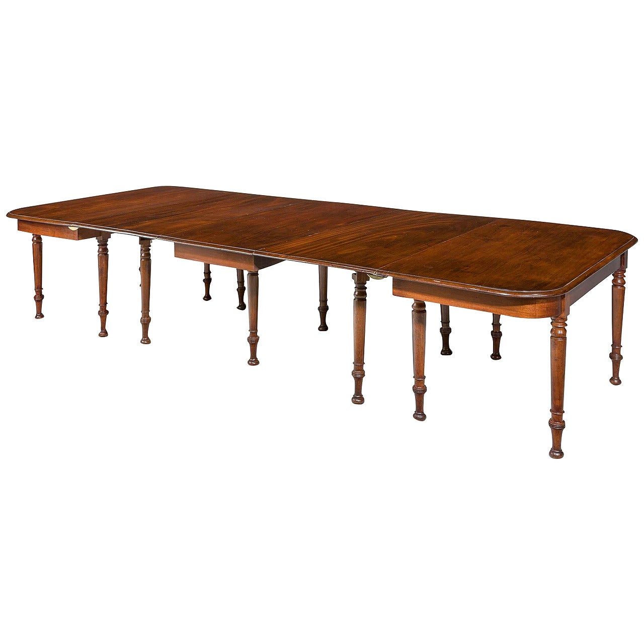 Late Regency Period Three-Part Dining Table