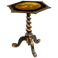 19th Century Painted Tripod Table