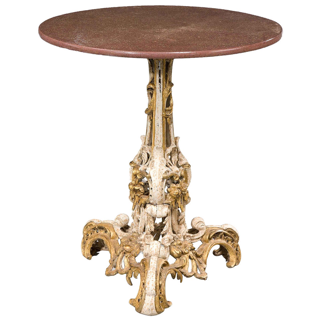 Mid-19th Century Parcel Gilt and Faux Table