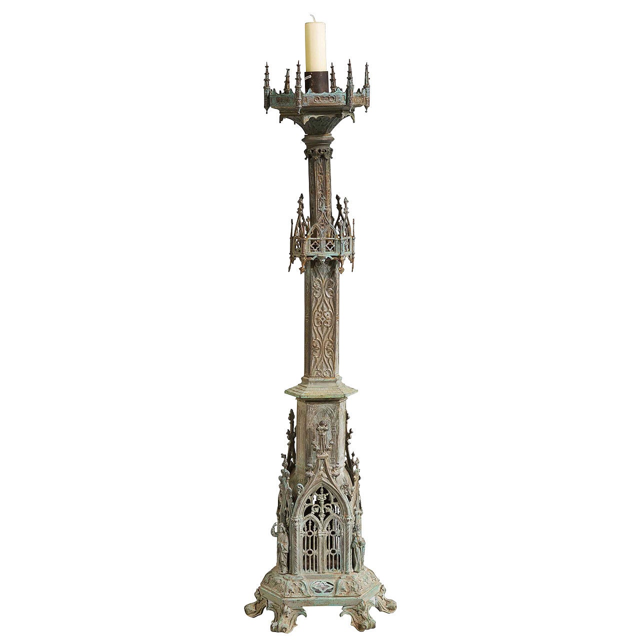 19th Century Gothic Candlestick