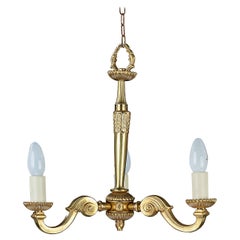 Early 20th Century Three-Arm Chandelier