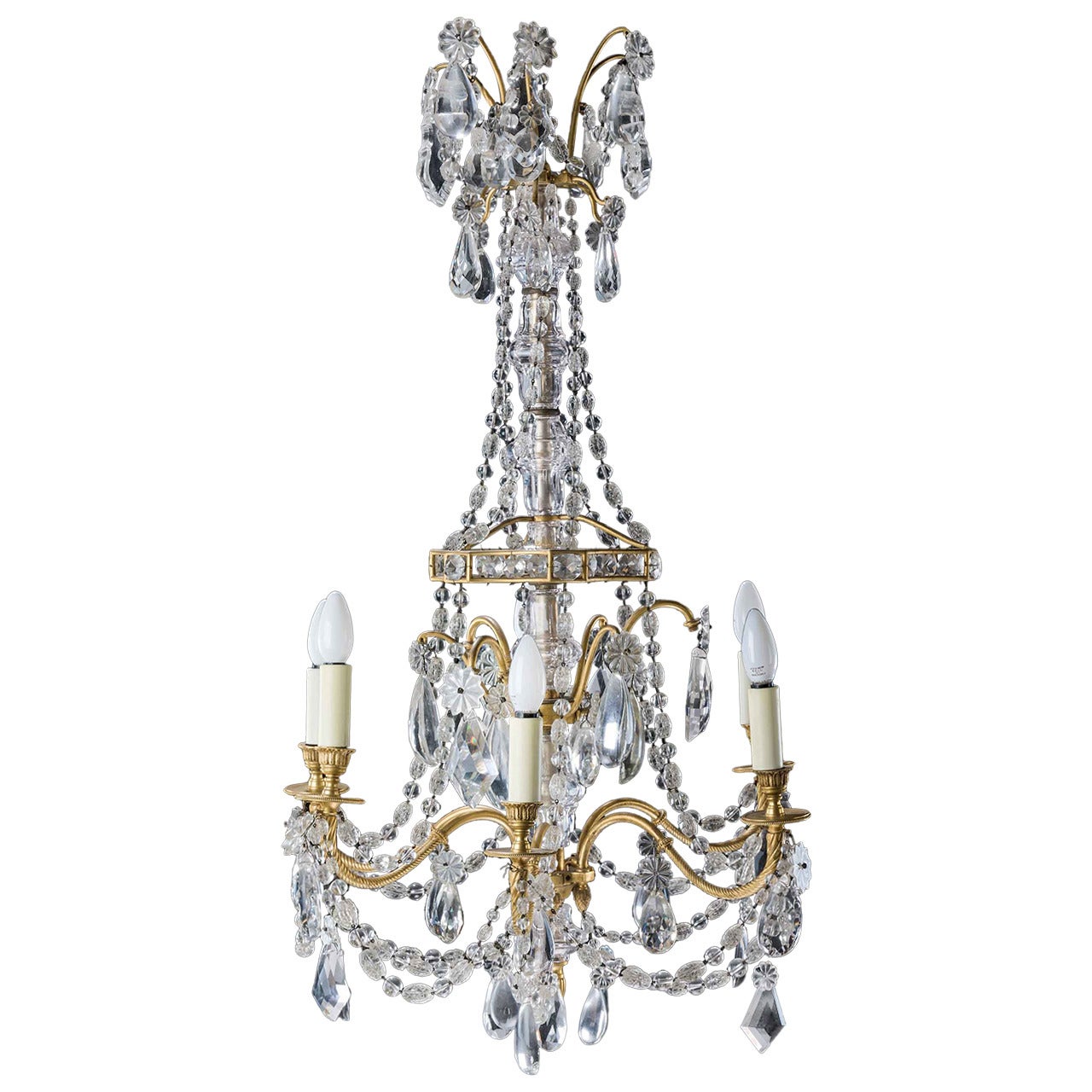 Early 20th Century Six-Arm Chandelier