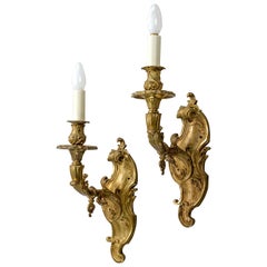 Pair of Late 19th Century Single-Arm Wall Lights